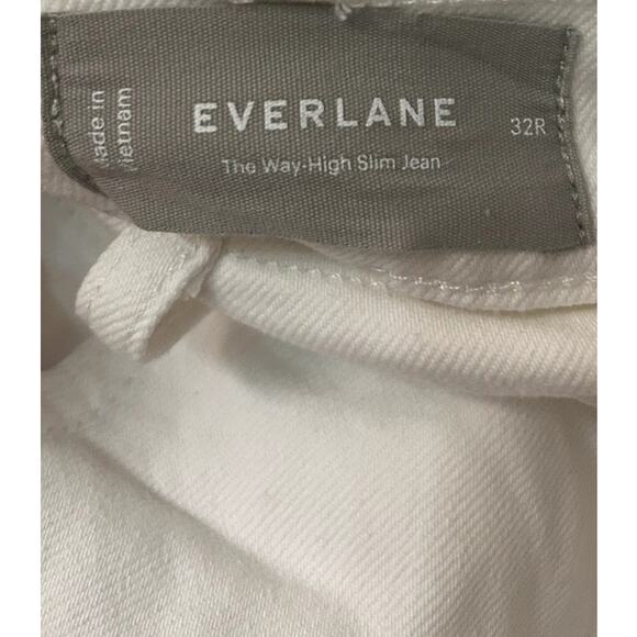 Everlane The Way-High Slim Jean in Bright White 32R - Picture 4 of 6